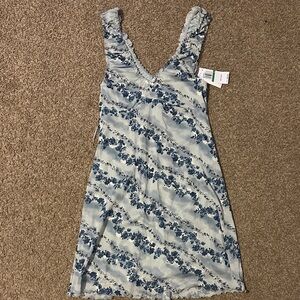 Hippie Rose Blue and White Floral Dress